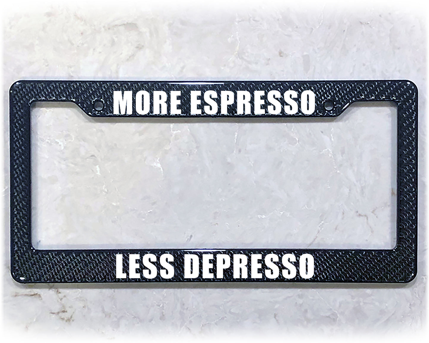 License Plate Frame | MORE ESPRESSO