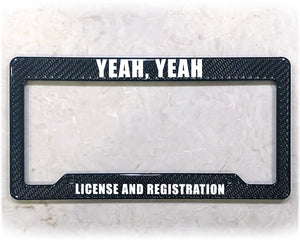 License Plate Frame | LICENSE AND REGISTRATION