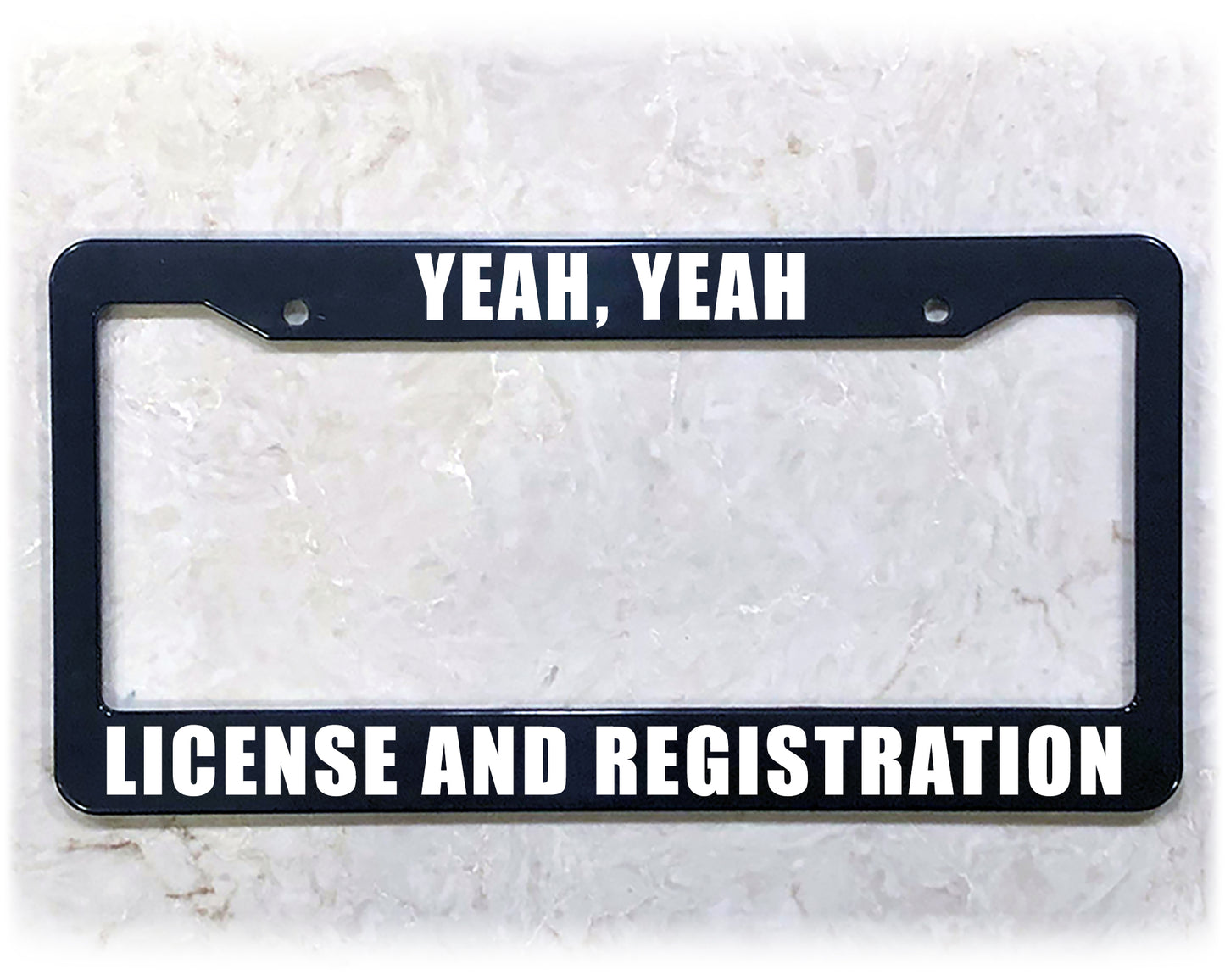 License Plate Frame | LICENSE AND REGISTRATION