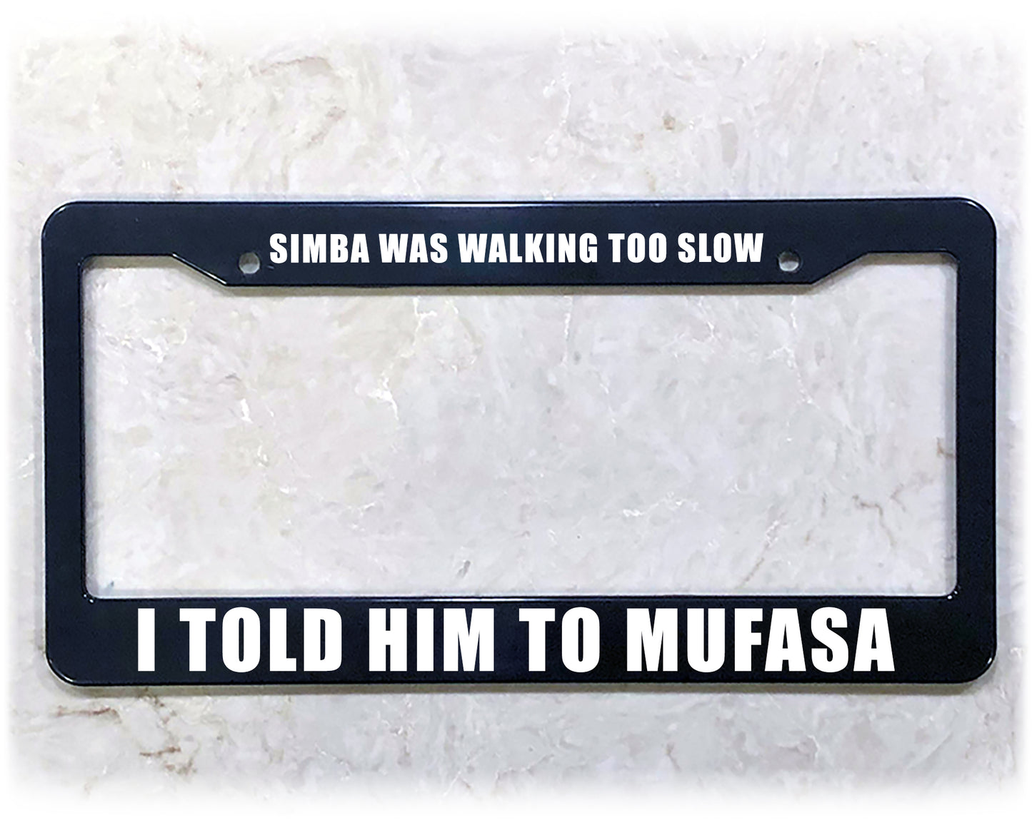 License Plate Frame | MUFASA SIMBA