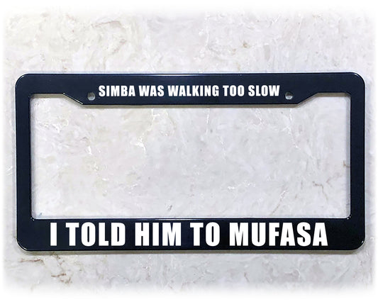 License Plate Frame | MUFASA SIMBA