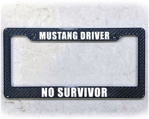 License Plate Frame | MUSTANG DRIVER