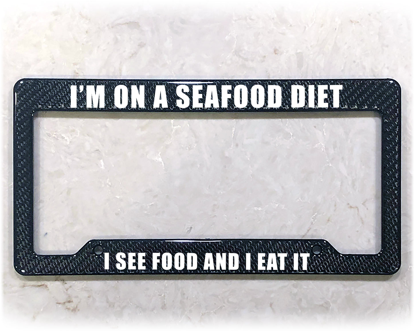 License Plate Frame | SEAFOOD DIET