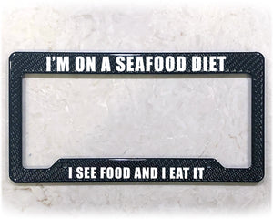 License Plate Frame | SEAFOOD DIET