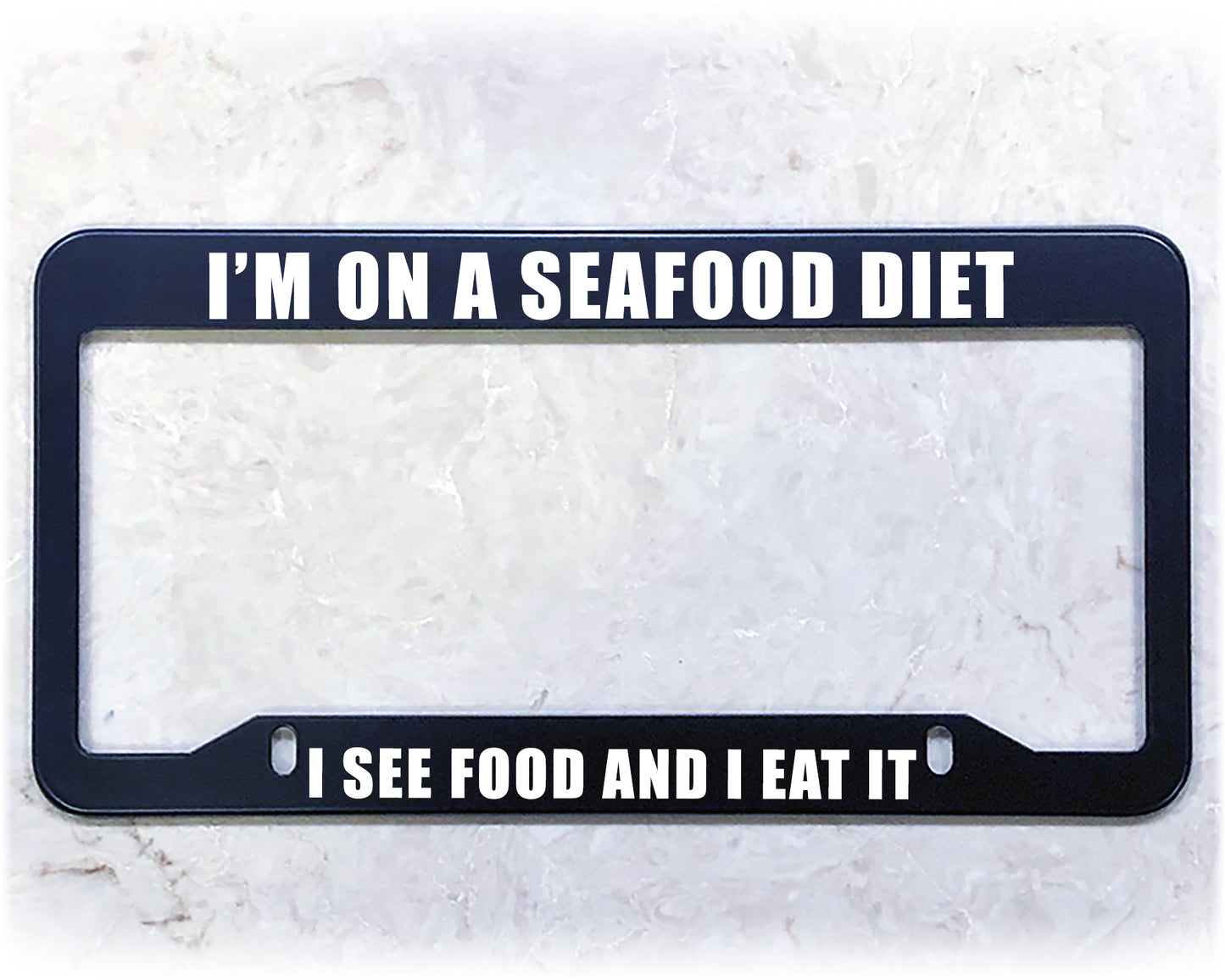 License Plate Frame | SEAFOOD DIET
