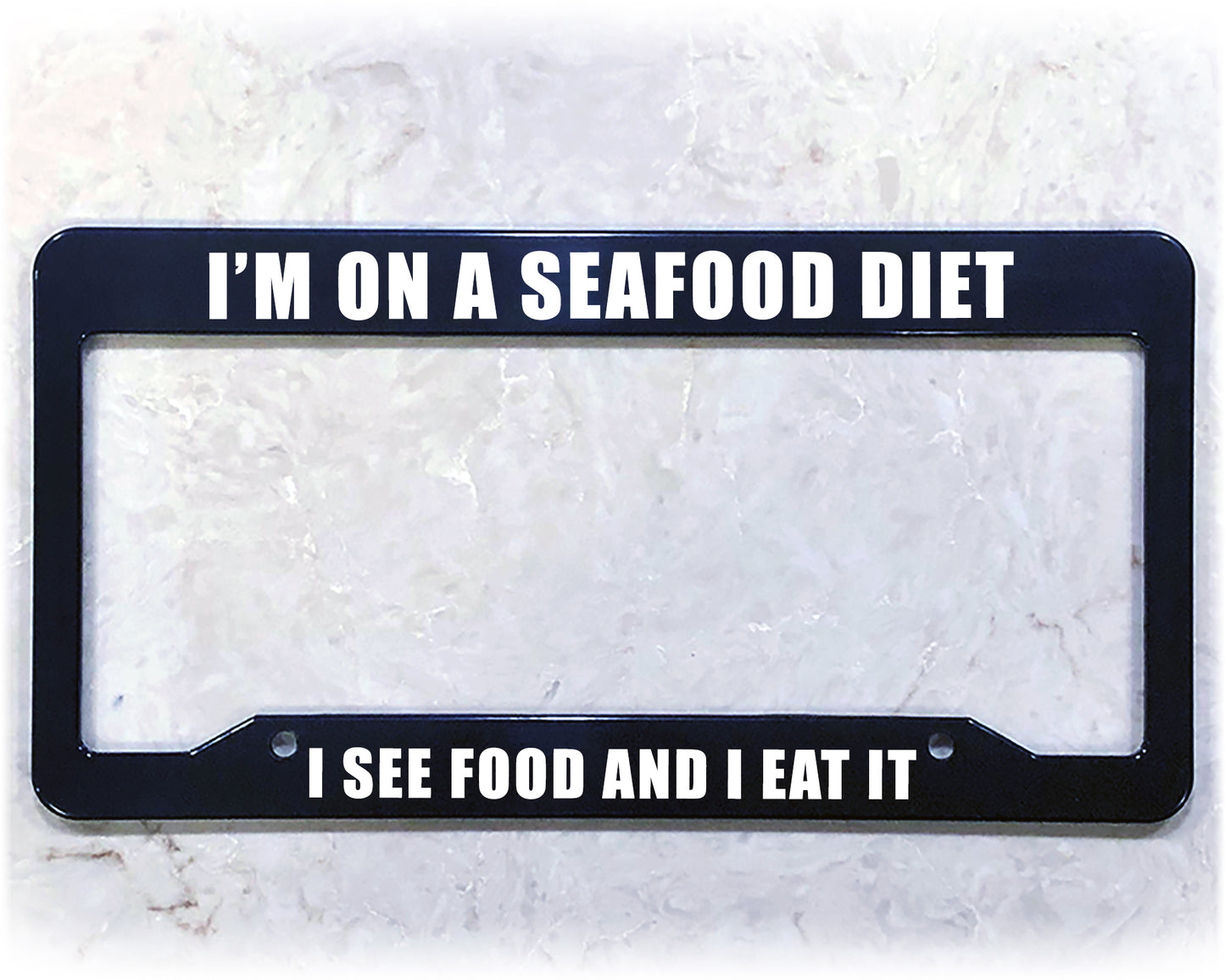 License Plate Frame | SEAFOOD DIET