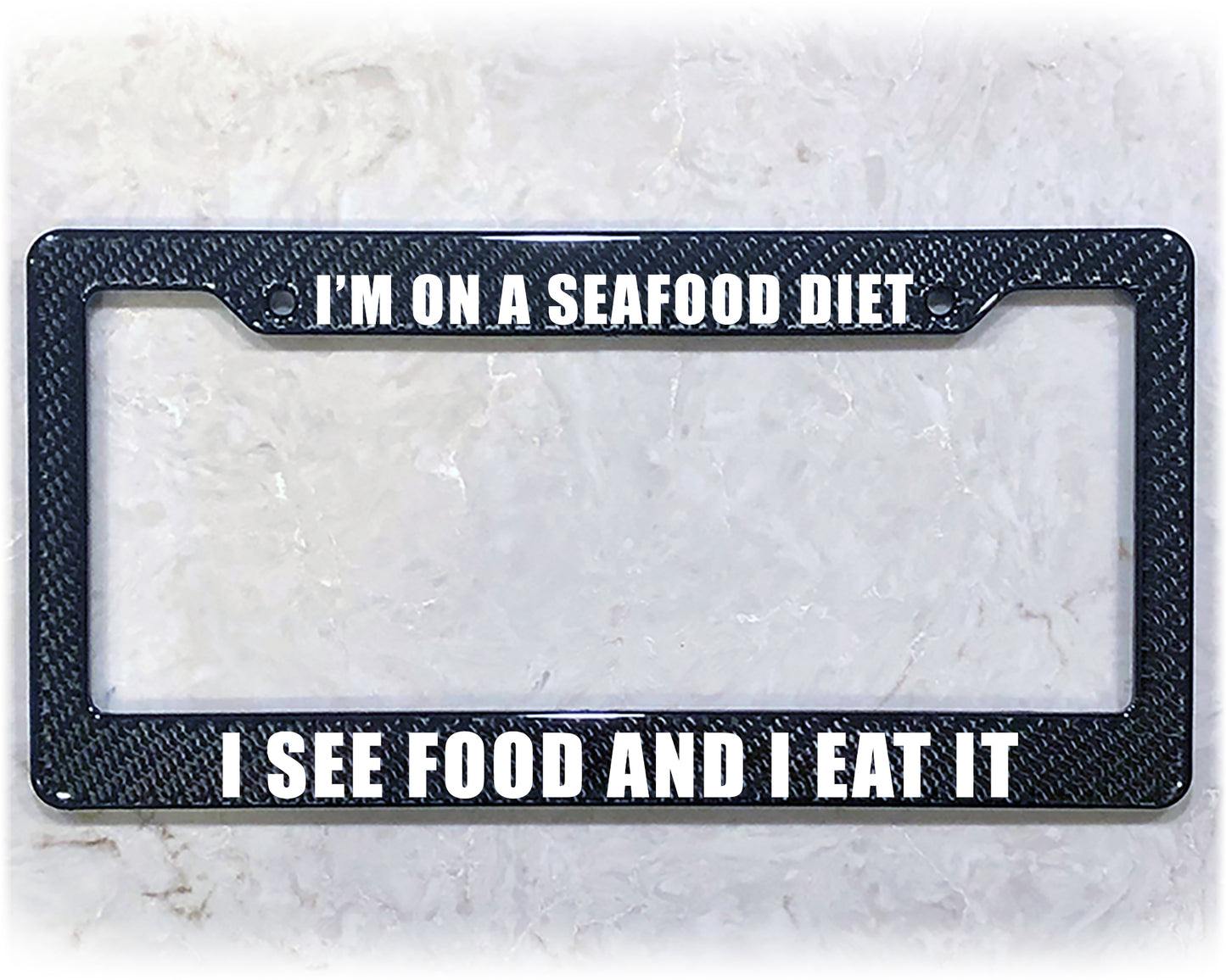 License Plate Frame | SEAFOOD DIET