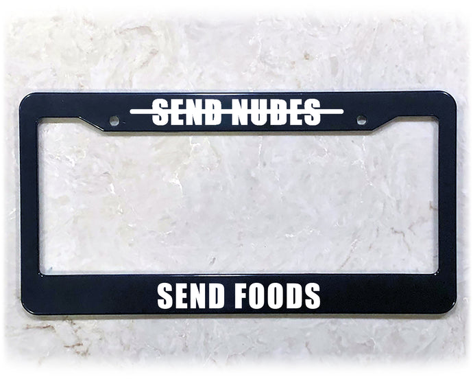 License Plate Frame | SEND FOODS