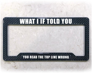 License Plate Frame | WHAT I IF