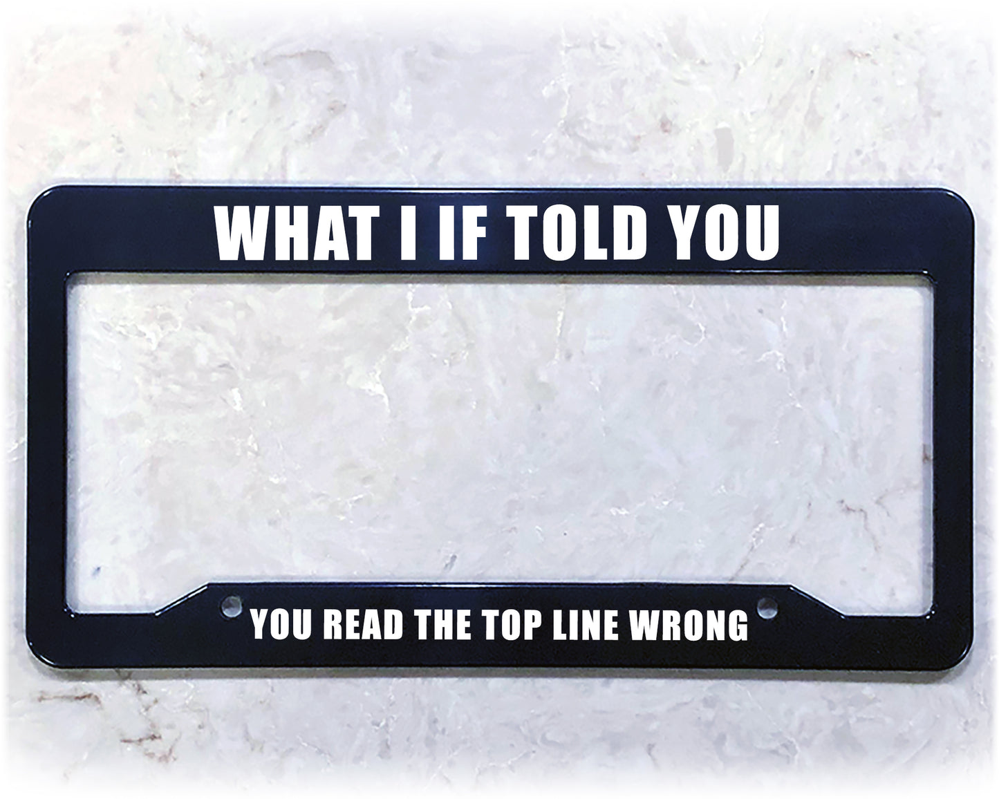 License Plate Frame | WHAT I IF