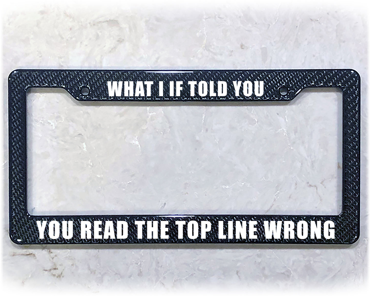 License Plate Frame | WHAT I IF