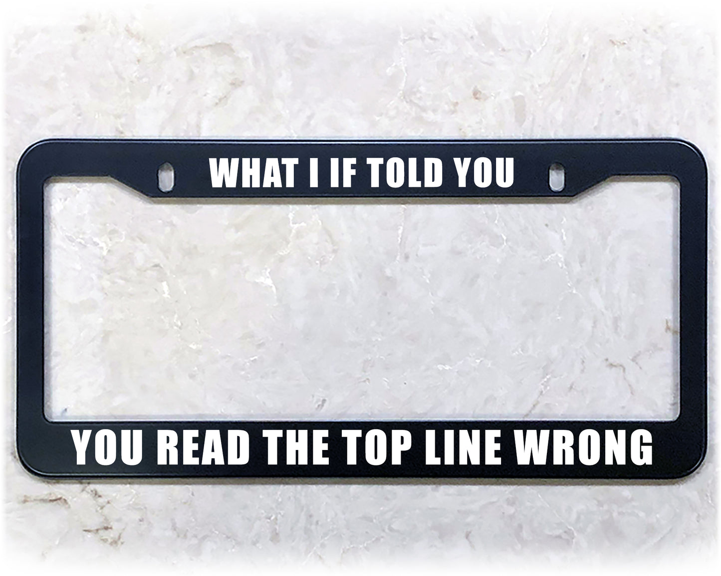 License Plate Frame | WHAT I IF