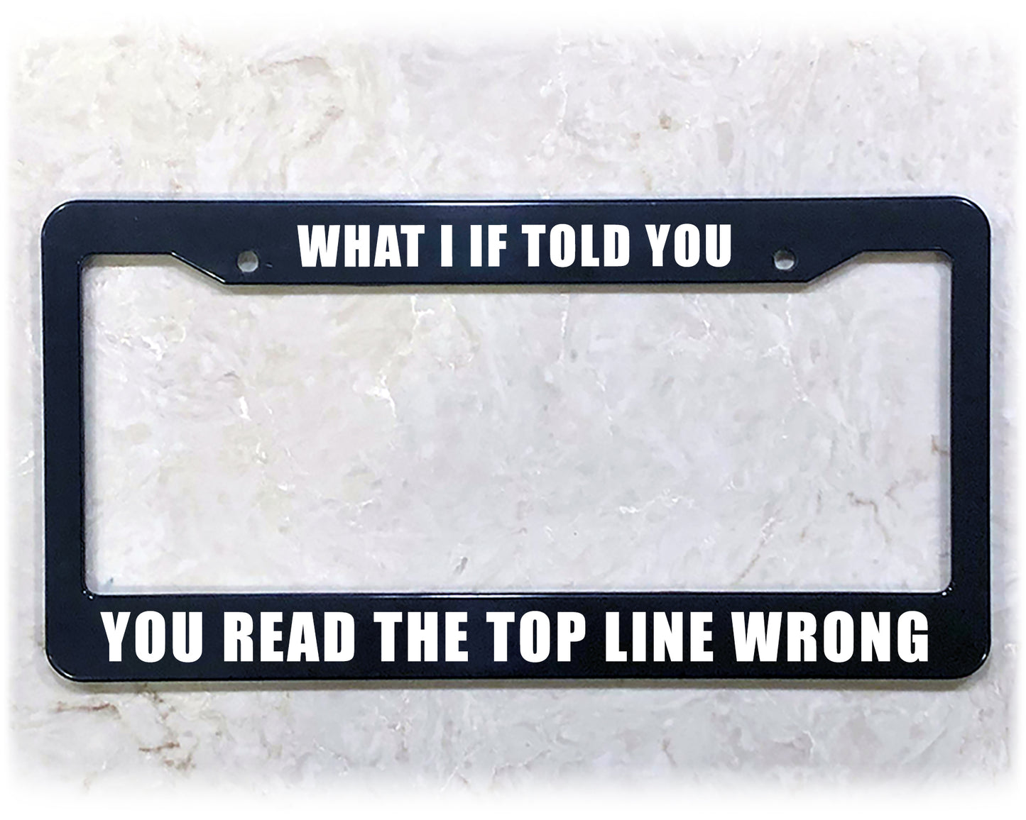 License Plate Frame | WHAT I IF