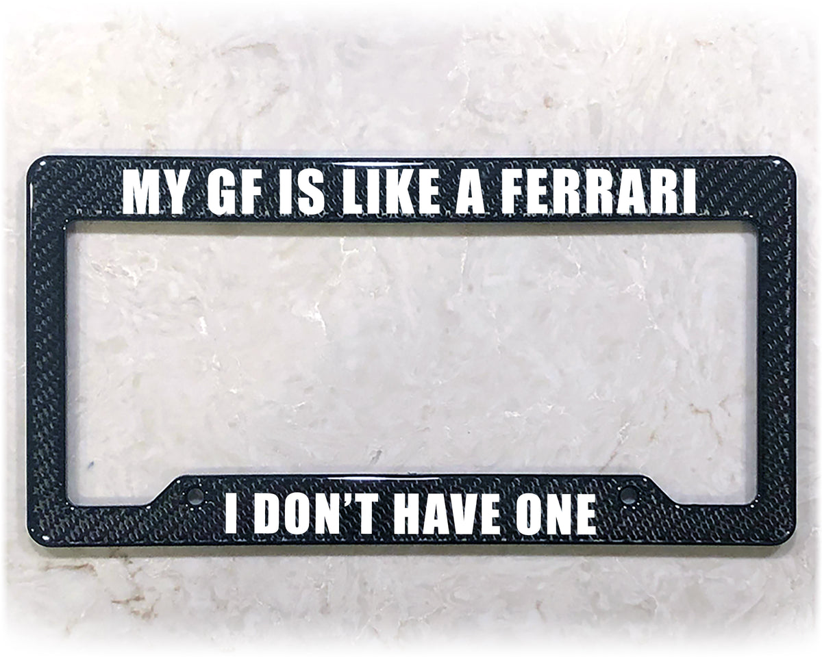 License Plate Frame | LIKE A FERRARI