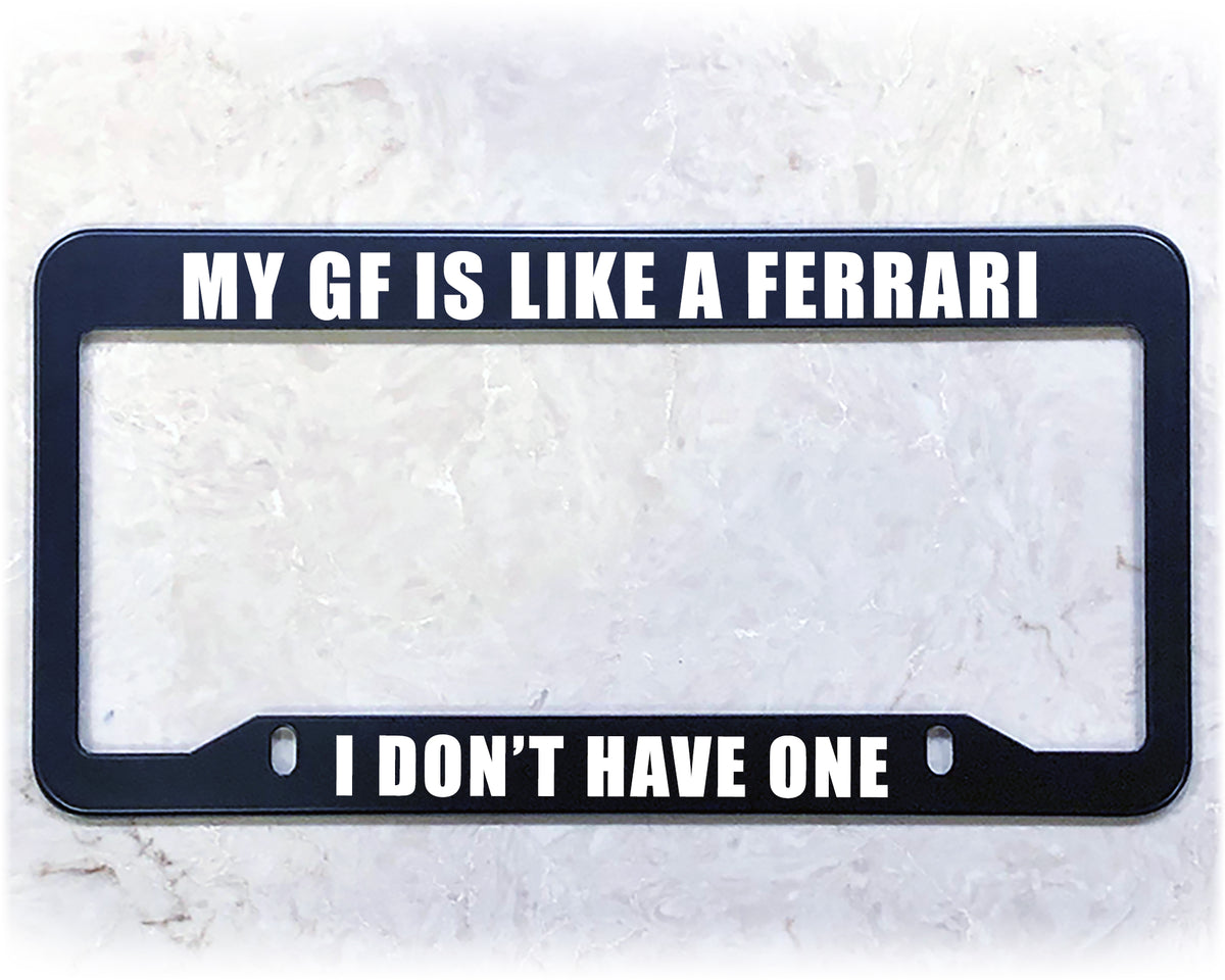 License Plate Frame | LIKE A FERRARI