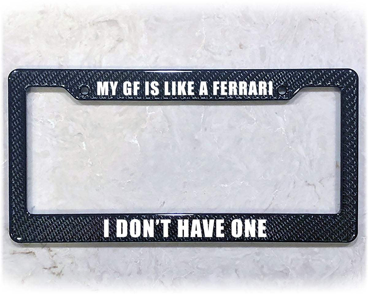 License Plate Frame | LIKE A FERRARI