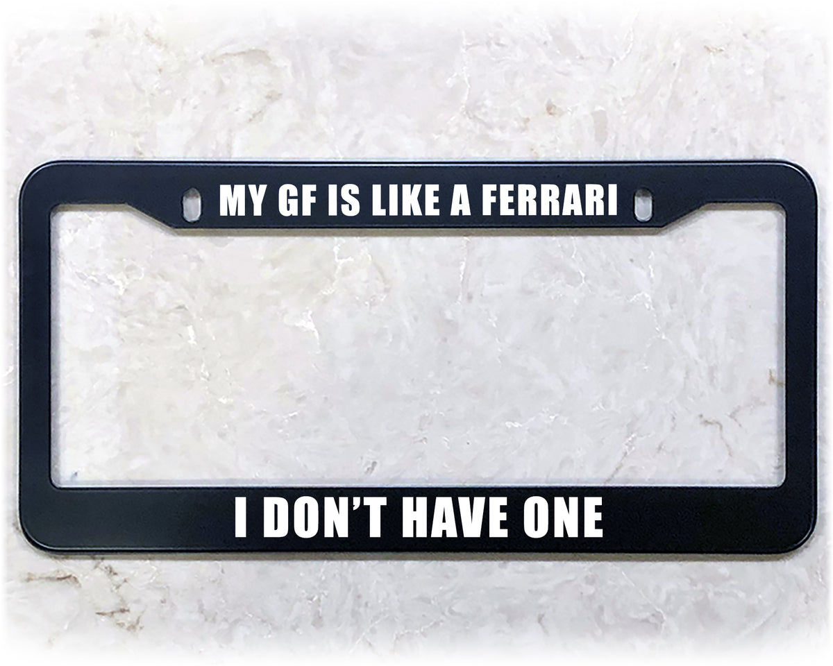 License Plate Frame | LIKE A FERRARI