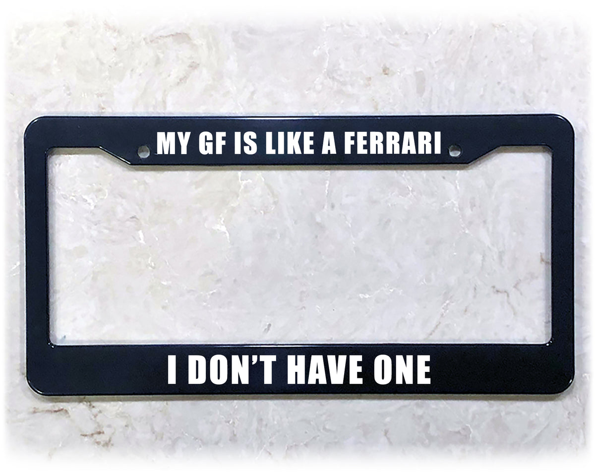 License Plate Frame | LIKE A FERRARI