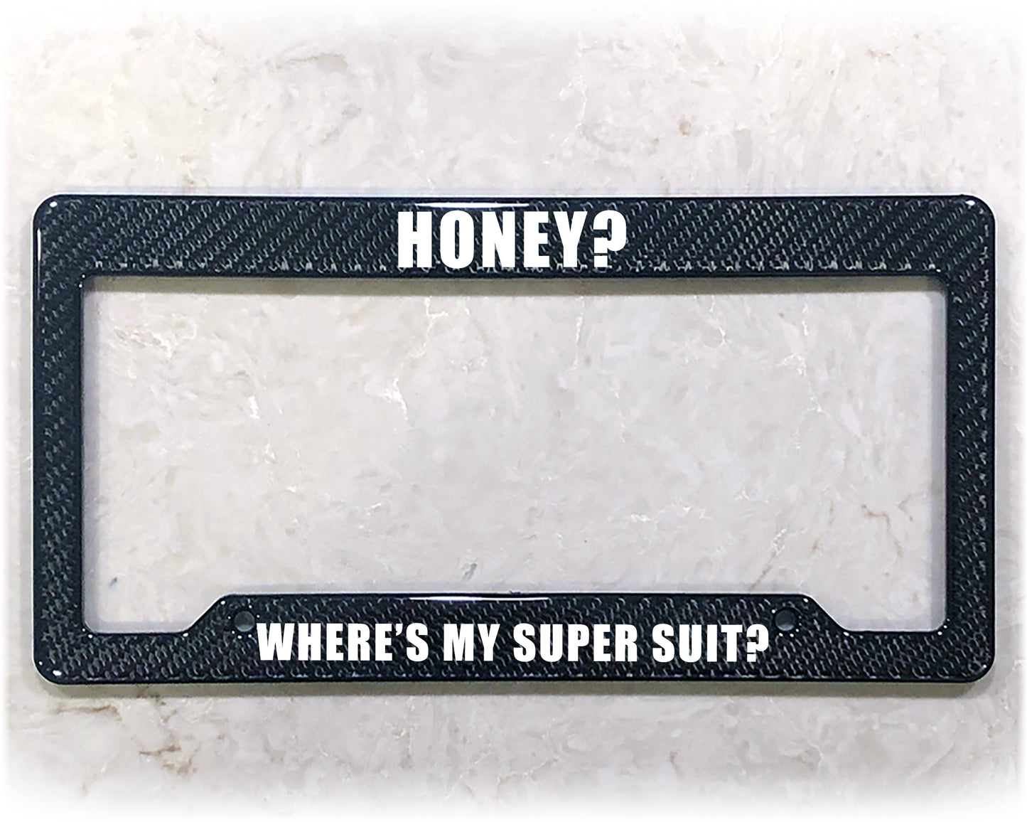 License Plate Frame | MY SUPER SUIT