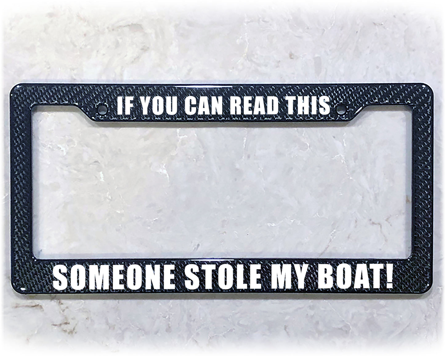 License Plate Frame | STOLE MY BOAT