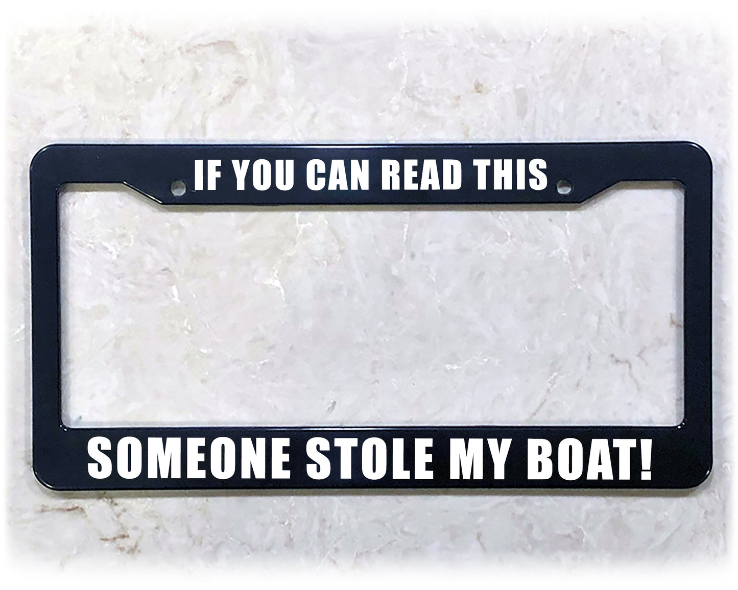License Plate Frame | STOLE MY BOAT