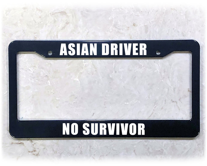 License Plate Frame | ASIAN DRIVER