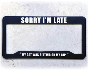 License Plate Frame | CAT IS BAE