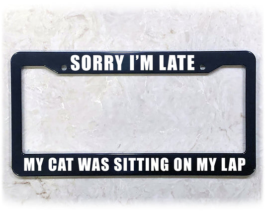 License Plate Frame | CAT LOVER