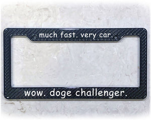 License Plate Frame | DOGE CHALLENGER