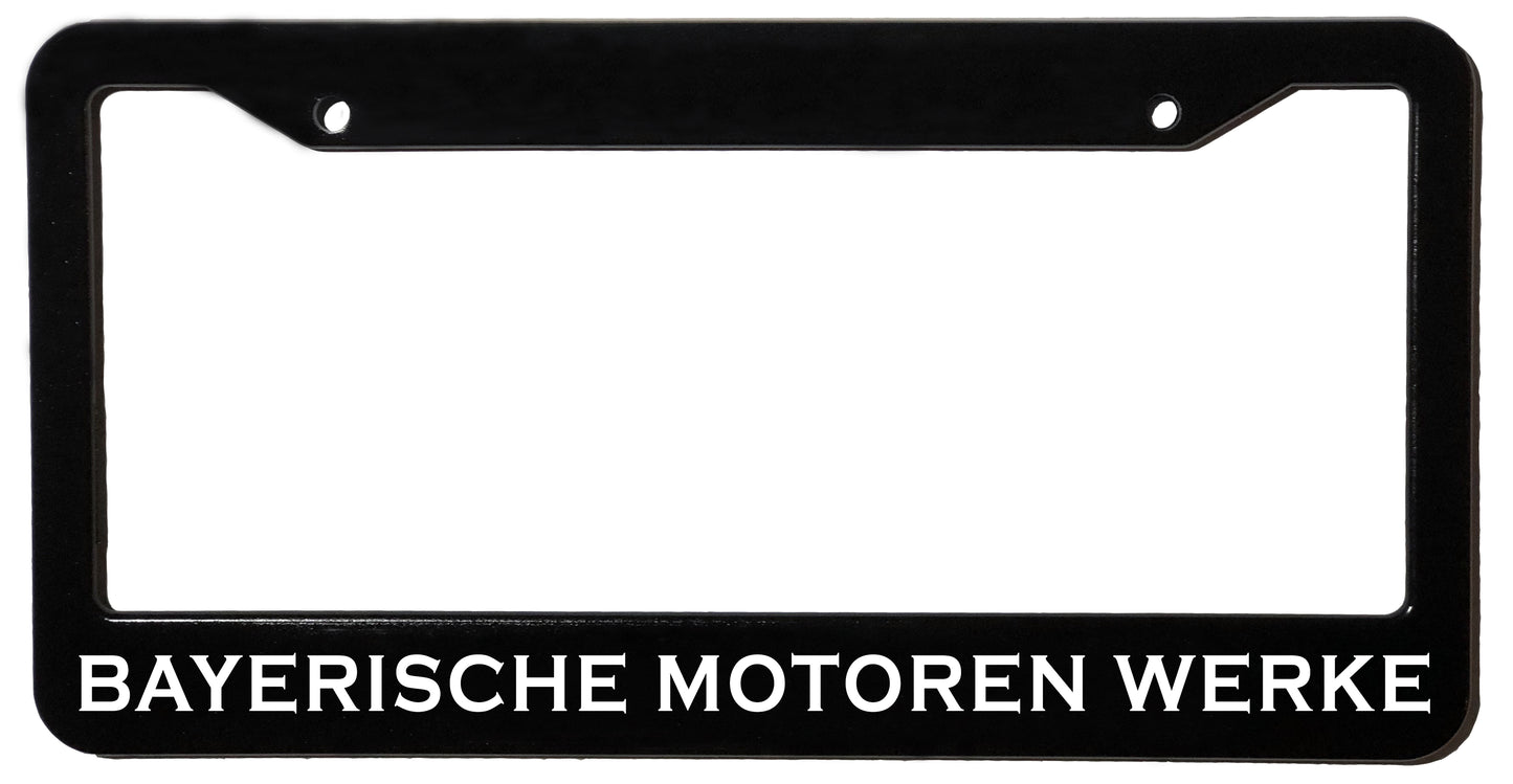 BAYERISCHE <br> Meme Inspired <br> License Plate Frame, Custom