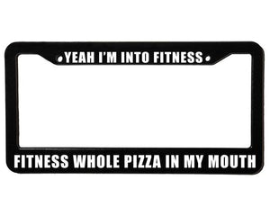 FITNESS PIZZA | Custom | License Plate Frame