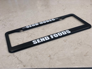 License Plate Frame | SEND FOODS