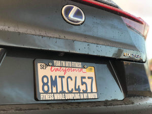 License Plate Frame | FITNESS DUMPLING