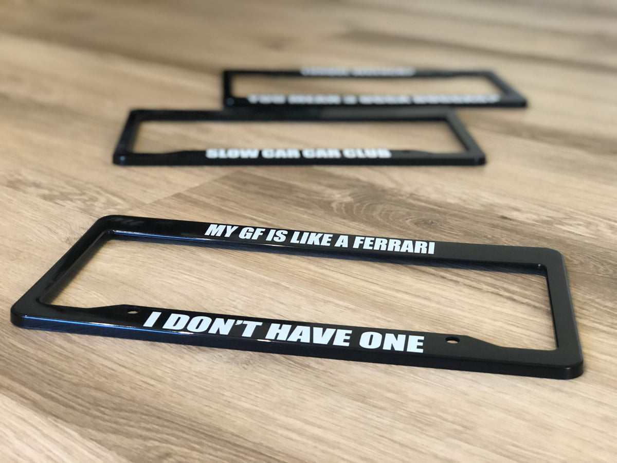 License Plate Frame | LIKE A FERRARI