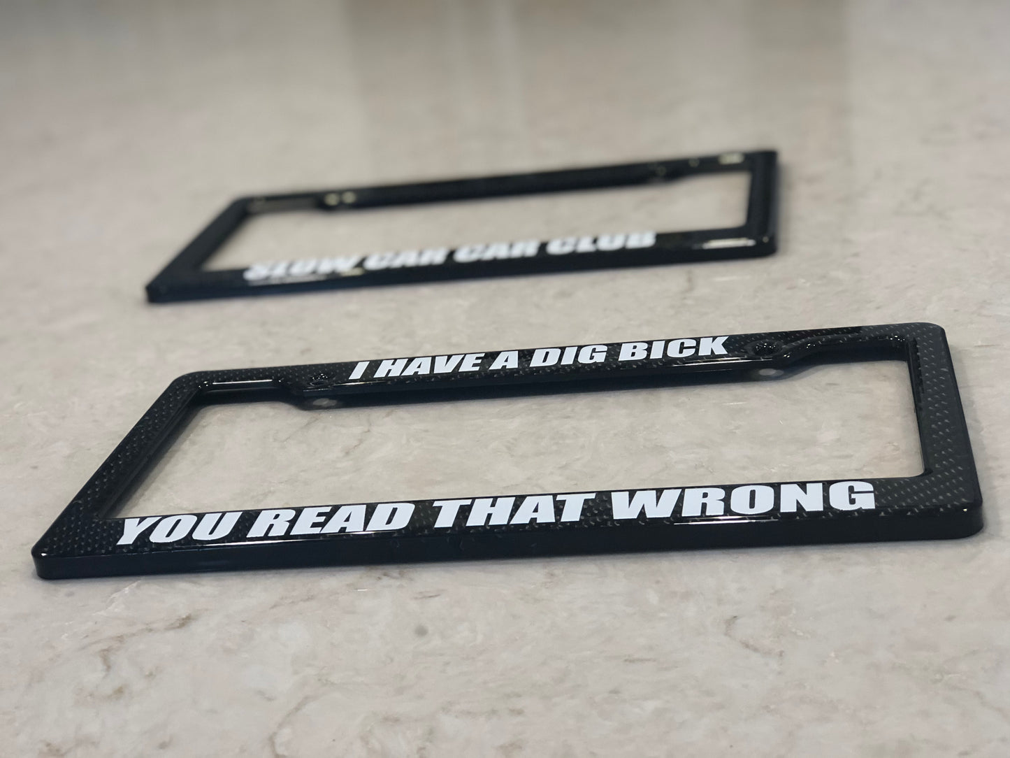 License Plate Frame | A DIG BICK