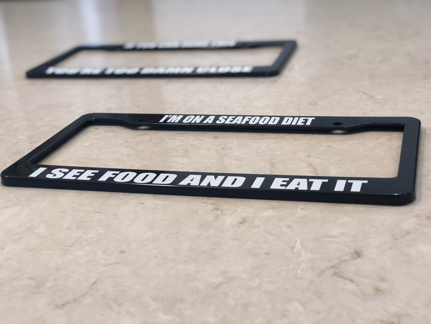 License Plate Frame | SEAFOOD DIET