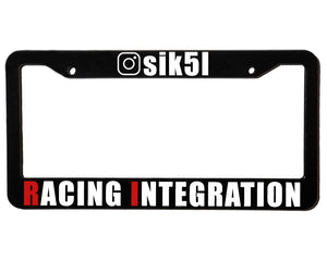 RACING INTEGRATION | Custom | License Plate Frame
