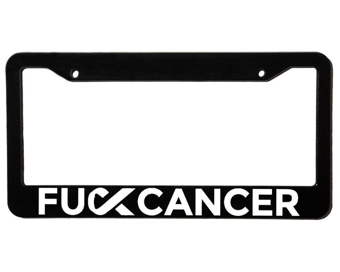 License Plate Frame | FU*K CANCER