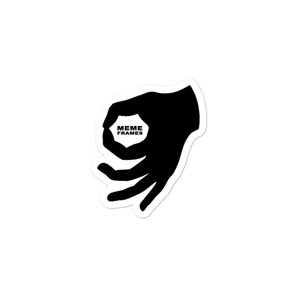 Meme Logo Sticker Vinyl Sticker | MEME LOGO – Meme Frames
